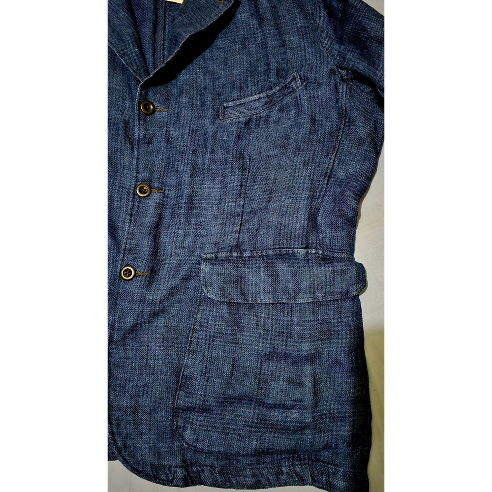 Ralph Lauren RRL Indigo 100% Linen Men's Sportcoat Jacket Blazer New $790 - Picture 2 of 9